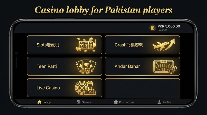 Lobby view of Jjwin for Pakistan users - 4